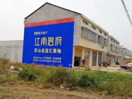 彝良县农村墙体广告在不同形式上面展现的不同特色