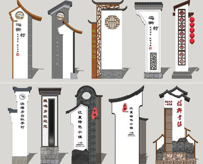 彝良县美丽乡村标识标牌有哪些分类？